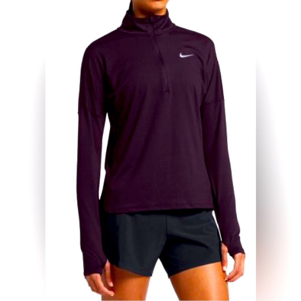 Purple Nike half zip long sleeve Dri-FIT size S
